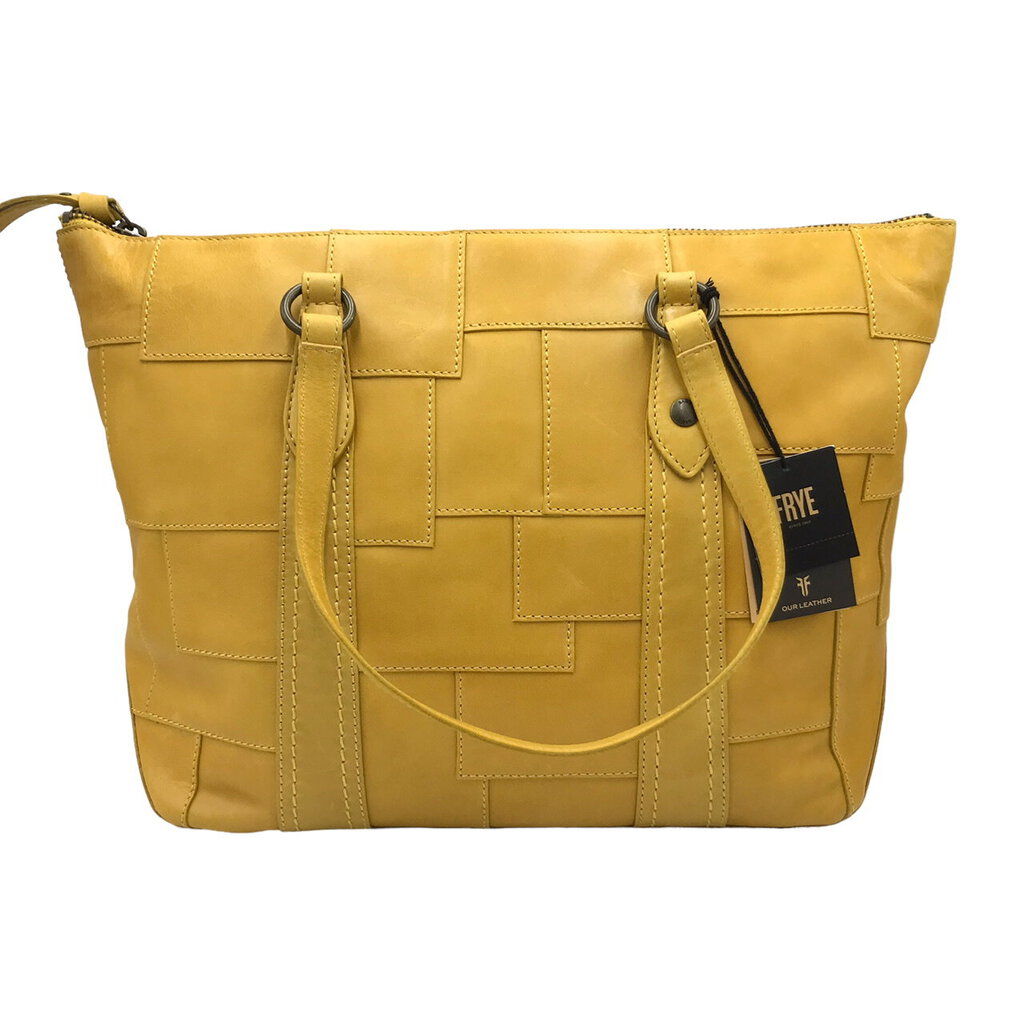 Yellow leather FRYE Tote/ deals Purse