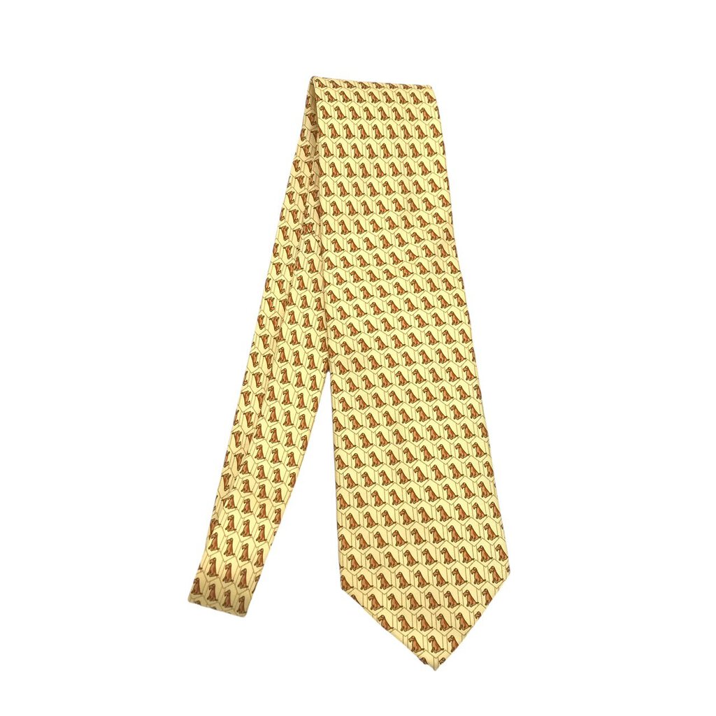 Gold fashion burberry tie