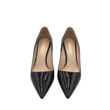 PRADA PATENT LEATHER PUMPS LUXE SHOES BLACK 38
