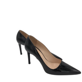 PRADA PATENT LEATHER PUMPS LUXE SHOES BLACK 38