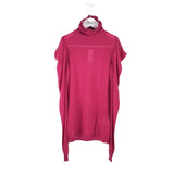 VALENTINO COLD SHOULDER TURTLE NECK DESIGNER SWEATER PINK SMALL