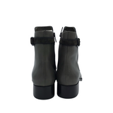 CHRISTIAN LOUBOUTIN RET:$1095 "ECRITOIR" FLAT ANKLE BOOTS LUXE SHOES BLACK 40.5