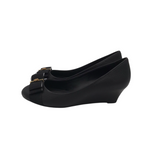 TORY BURCH RET$298 WEDGE PUMP DESIGNER SHOES BLACK 6.5M