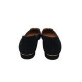 TORY BURCH RET$225 POINTY LEATHER FLATS SHOES BLACK 8M