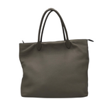 PRADA VITELLO DAINO LEATHER TOTE LUXE HANDBAG TAUPE