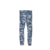 LULULEMON PRINT LEGGING ACTIVEWEAR BLACK BLUE 4