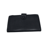 CHANEL TIMELESS "CC" LONG SNAP LUXE WALLET BLACK