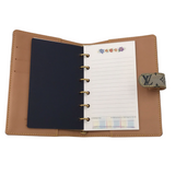 LOUIS VUITTON MINI LIN PM AGENDA LUXE ACCESSORIES BLUE 4” x 5 1/2” x 1/2”