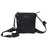 GUCCI GG MESSENGER GUCCISSIMA CROSSBODY LUXE HANDBAG BLACK 8” x 7 1/2” x 1/2”