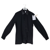 BALENCIAGA DETACHABLE LEATHER COLLAR MEN SHIRT BLACK 41