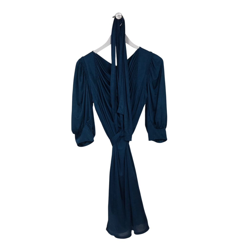 bcbgmaxazria blue dress NWT$228 3/4 SLEEVE DESIGNER XXS – Too Good To Be Threw Sculpted blue mini dress Plus Size Midi Dresses, Colour:Black/Purple Ballerina Costume