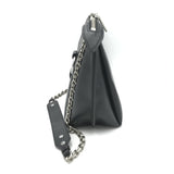 PHILLIP LIM CALF LEATHER HANDBAG BLACK SILVER