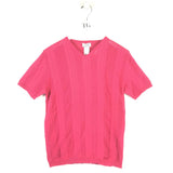 VERSACE SHORT SLEEVE DESIGNER TOP PINK MEDIUM