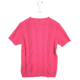 VERSACE SHORT SLEEVE DESIGNER TOP PINK MEDIUM