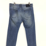 KITON BUTTON FLY MEN JEANS BLUE 36X28