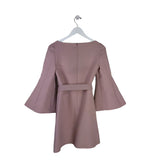 VALENTINO RET$4125 WOOL SILK CREPE LUXE DRESS PINK 2