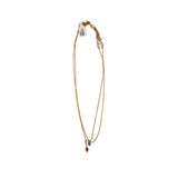 MADEWELL TWO TIER NECKLACE GOLDTONE