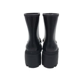 GUCCI HORSEBIT RUBBER LUXE BOOTS BLACK 37