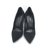 ALL SAINTS SUEDE POINT HEEL SHOES BLACK 7
