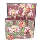 GUCCI GG SUPREME BLOOMS TOTE LUXE HANDBAG FLORAL