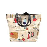 KATE SPADE PATENT DRAWING TOTE HANDBAG BEIGE TAN