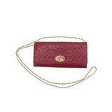 COACH RET. $285 PATENT MONOGRAM HANDBAG RED