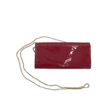 COACH RET. $285 PATENT MONOGRAM HANDBAG RED