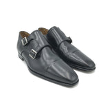 PAUL STUART MONK STRAP MEN SHOE BLACK 39.5