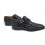 PAUL STUART MONK STRAP MEN SHOE BLACK 39.5