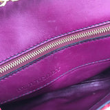 BURBERRY PYTHON PRORSUM POUCH LUXE HANDBAG PURPLE RED