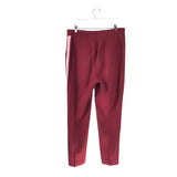 ROKSANDA WOOLBLEND TUXEDO STRIAGHT LEG DESIGNER PANT RED 14