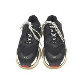 BALENCIAGA TRIPLE S SNEAKER MEN SHOE BLACK WHITE RED 10