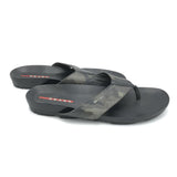 PRADA THONG CAMO SANDALS MEN SHOE CAMO/BLACK 11