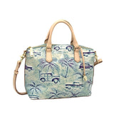 BRAHMIN COPA CABANA SATCHEL HANDBAG BLUE PURPLE
