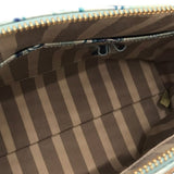 BRAHMIN COPA CABANA SATCHEL HANDBAG BLUE PURPLE
