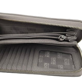 MICHAEL KORS MONOGRAM ZIP AROUND WALLET GREN TAN