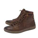 ROAN LEATHER SNEAKER MEN SHOE BROWN 10.5