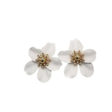 LILLY PULITZER ORCHID EARRINGS WHITE