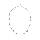 CZ FLOWER NECKLACE GOLD