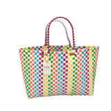 PLASTIC WOVEN HANDBAG MULTI