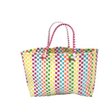 PLASTIC WOVEN HANDBAG MULTI
