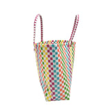 PLASTIC WOVEN HANDBAG MULTI