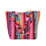 AZTEC BEADED FIESTA TOTE HANDBAG MULTI