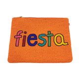BEADED FIESTA CHAIN HANDBAG ORANGE