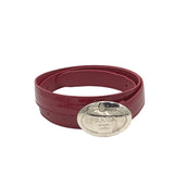 PRADA PATENT LEATHER LUXE BELT RED 90/36