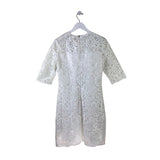 SHOSHANNA RET $500 LACE SHORT SLEEVE DESIGNER DRESS WHITE 6