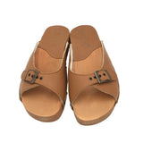 KALSO LEATHER SANDAL SHOES BROWN 8.5