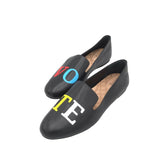 BIRDIES VOTE LEATHER LOAFERS SHOES BLACK 10