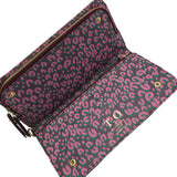 LOUIS VUITTON INSOLITE LEOPARD SNAP LUXE WALLET PINK/BROWN