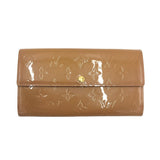 LOUIS VUITTON VERNIS SARAH LUXE WALLET BEIGE